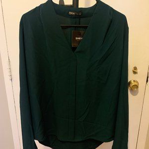 long sleeve green shirt